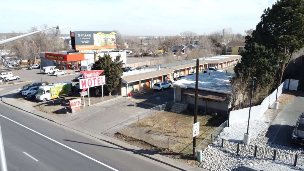 Motel property for sale in Denver with 27 keys and billboard income